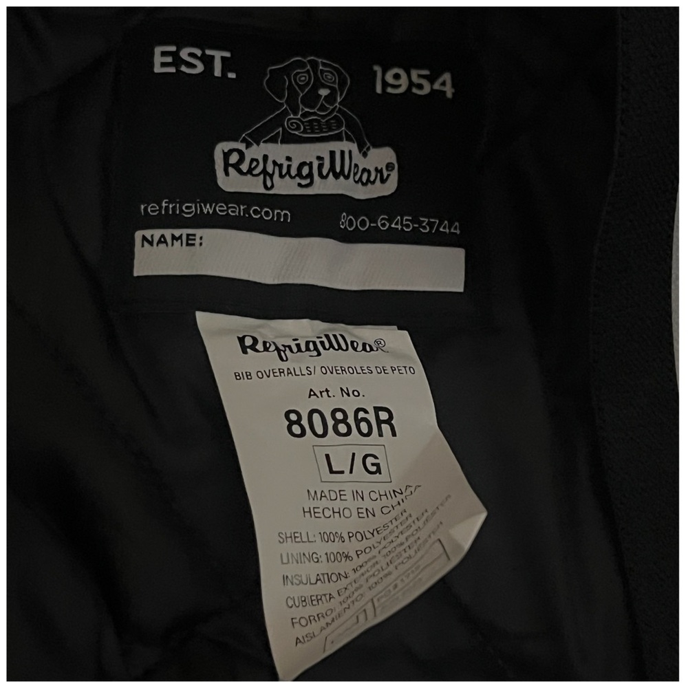 RefrigiWear • ErgoForce® Waterproof Low Bib Overalls - Picture 8 of 8